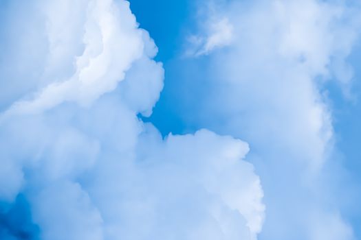 Dreamy blue sky and clouds, spiritual and nature backgrounds