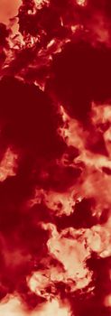 Hot fire flames or red clouds for minimalistic background design