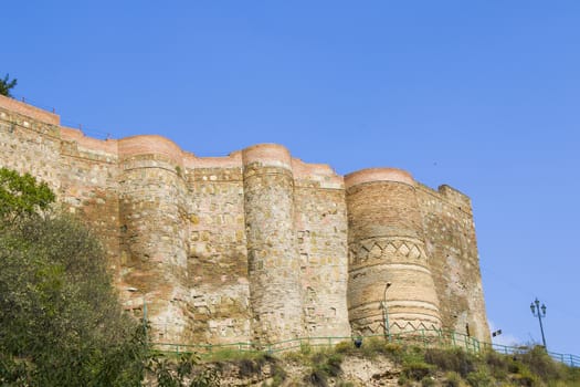 Narikhala tower and wall in Tbilisi