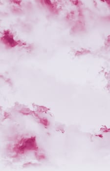 Minimalistic pink cloudy background as abstract backdrop, minimal design and artistic splashes