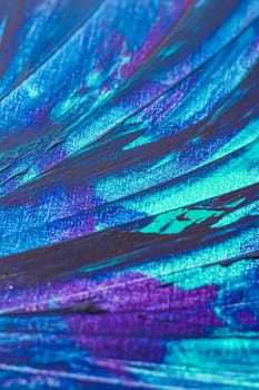 Mix of blue, turquoise and purple abstract background, painting and arts