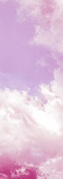 Fantasy and dreamy pink sky, spiritual and nature backgrounds