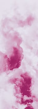 Minimalistic pink cloudy background as abstract backdrop, minimal design and artistic splashes