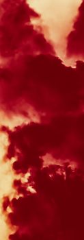 Hot fire flames or red clouds for minimalistic background design