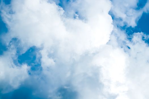 Dreamy blue sky and clouds, spiritual and nature backgrounds