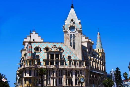Old famous building and architecture in Batumi, Georgia