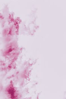 Minimalistic pink cloudy background as abstract backdrop, minimal design and artistic splashes