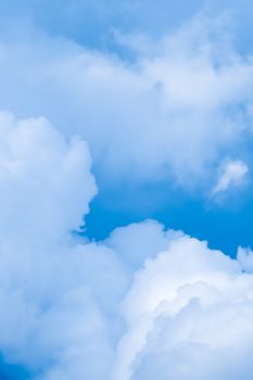 Dreamy blue sky and clouds, spiritual and nature backgrounds