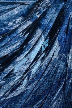 Blue abstract background, painting and arts