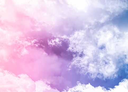 Fantasy blue sky and clouds, spiritual and nature backgrounds