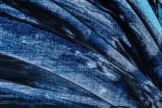 Blue abstract background, painting and arts