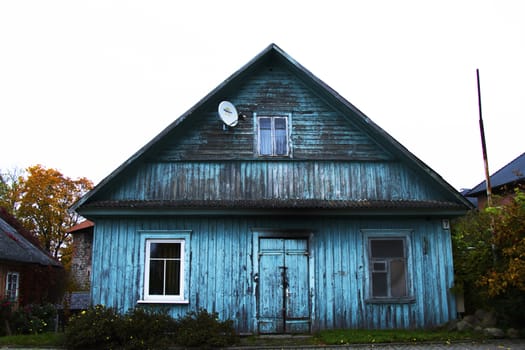 Old village wooden house in Trakai, Lithuania.Trakai is a town in southeastern Lithuania, west of Vilnius, the capital. Part of the Trakai Historical National Park.