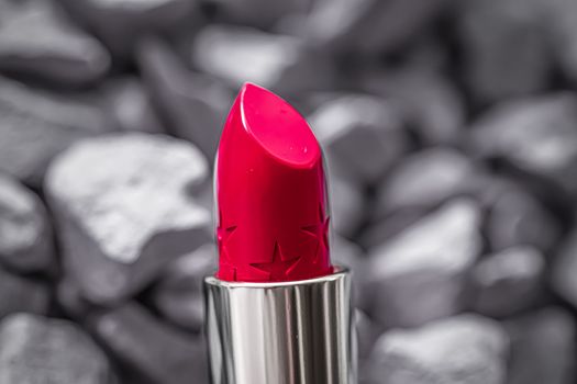 Red lipstick closeup, luxury make-up and beauty cosmetics