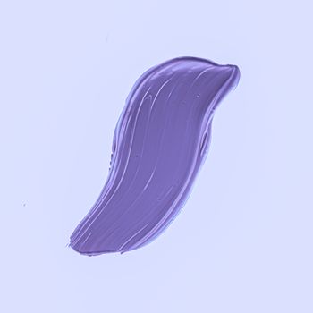 Purple brush stroke or makeup smudge closeup, beauty cosmetics and lipstick textures