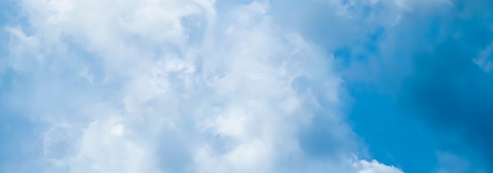 Dreamy blue sky and clouds, spiritual and nature backgrounds