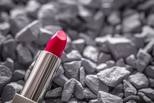 Red lipstick closeup, luxury make-up and beauty cosmetics