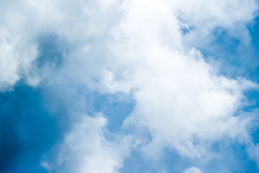 Dreamy blue sky and clouds, spiritual and nature backgrounds