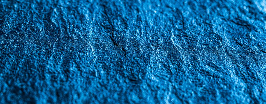 Blue stone texture as abstract background, design material and textured surfaces