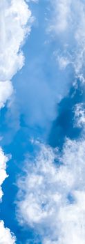 Dreamy blue sky and clouds, spiritual and nature backgrounds