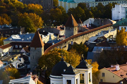 City view and city scape of Building roofs, architecture and history landmarks, must visit place.