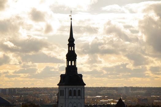 City view and city scape of Building roofs, architecture and history landmarks, must visit place.