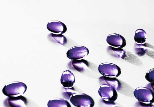 Purple capsules for healthy diet nutrition, pharma brand store, probiotic drug pills as healthcare or supplement products for pharmaceutical industry ads