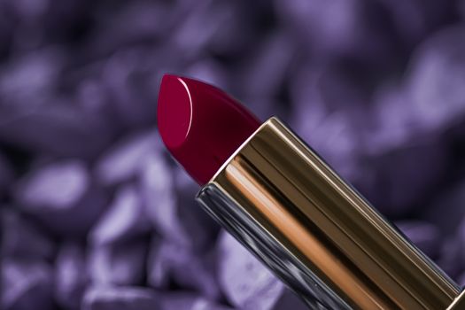 Red lipstick closeup, luxury make-up and beauty cosmetics