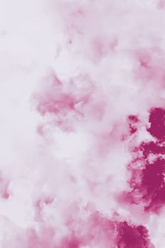 Minimalistic pink cloudy background as abstract backdrop, minimal design and artistic splashes