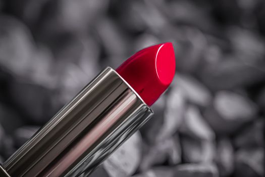 Red lipstick closeup, luxury make-up and beauty cosmetics