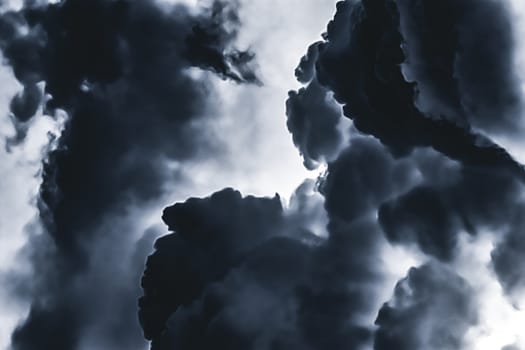 Minimalistic black cloudy background as abstract backdrop, minimal design and artistic splashes