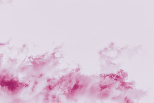 Minimalistic pink cloudy background as abstract backdrop, minimal design and artistic splashes