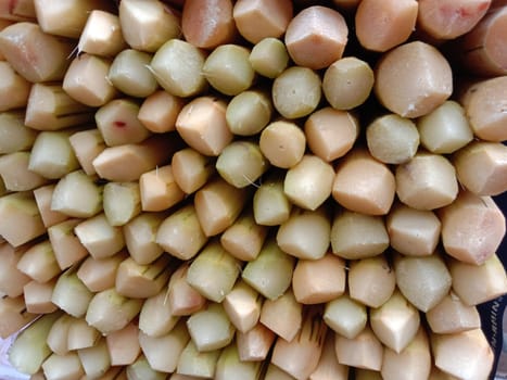 yellow colored tasty and healthy sugar cane stock