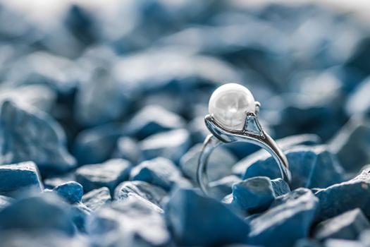 Pearl ring closeup, jewelry and accessory brands