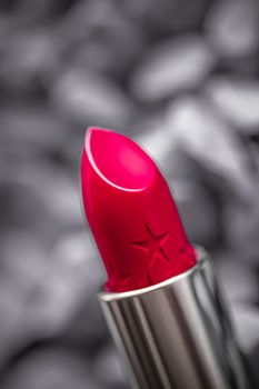 Red lipstick closeup, luxury make-up and beauty cosmetics