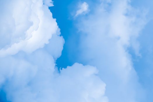 Dreamy blue sky and clouds, spiritual and nature backgrounds