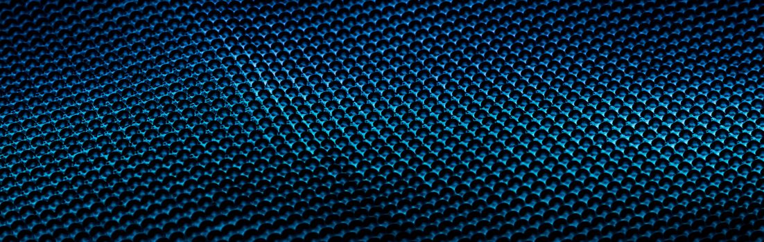 Blue metallic abstract background, futuristic surface and high tech materials