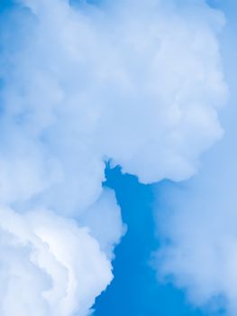 Dreamy blue sky and clouds, spiritual and nature backgrounds