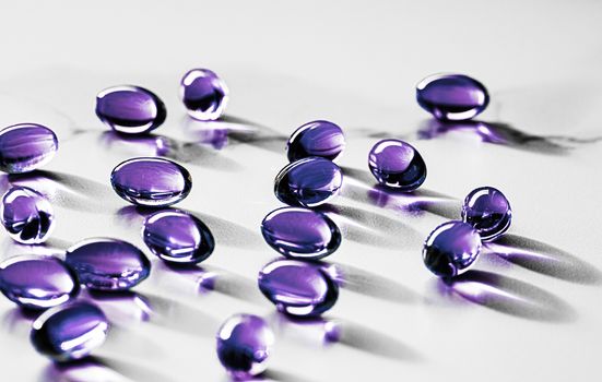 Purple capsules for healthy diet nutrition, pharma brand store, probiotic drug pills as healthcare or supplement products for pharmaceutical industry ads