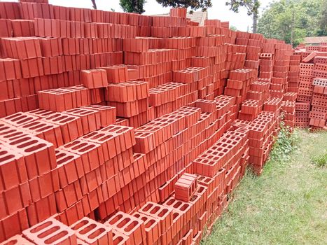 red colored stylish brick stock for sell