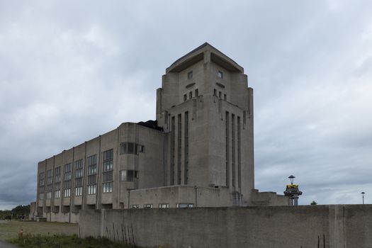 Kootwijk,Holland,18-okt-2020:The building Radio Kootwijk,The transmitters played an important role in the 20th century as a communication facility between the Netherlands and its colony