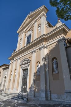 terni,italy october 22 2020:San Valentino church and its architectural details