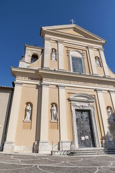 terni,italy october 22 2020:San Valentino church and its architectural details