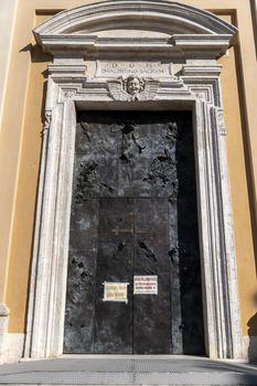 terni,italy october 22 2020:San Valentino church and its architectural details