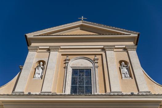 terni,italy october 22 2020:San Valentino church and its architectural details