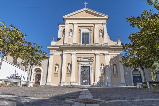 terni,italy october 22 2020:San Valentino church and its architectural details