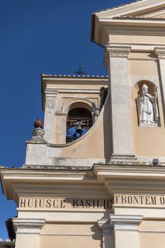 terni,italy october 22 2020:San Valentino church and its architectural details