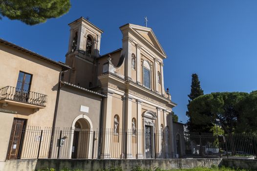 terni,italy october 22 2020:San Valentino church and its architectural details