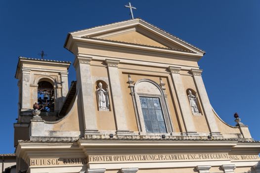 terni,italy october 22 2020:San Valentino church and its architectural details