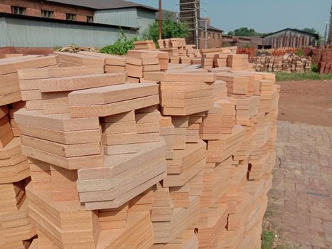 Brown colored stylish brick stock for sell
