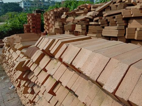 Brown colored stylish brick stock for sell